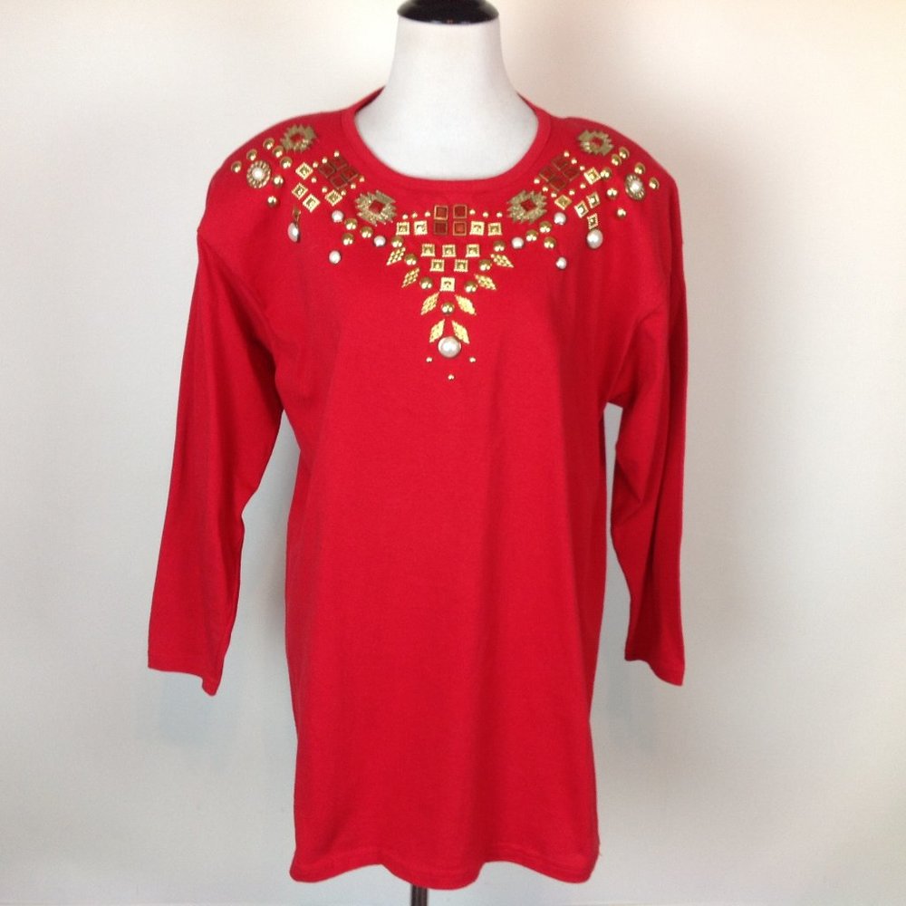 Vintage Focus 80's Top Oversize Small to Large